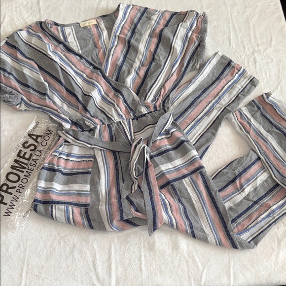 Promesa Pants - Promesa Multicolor Striped Jumpsuit 🆕